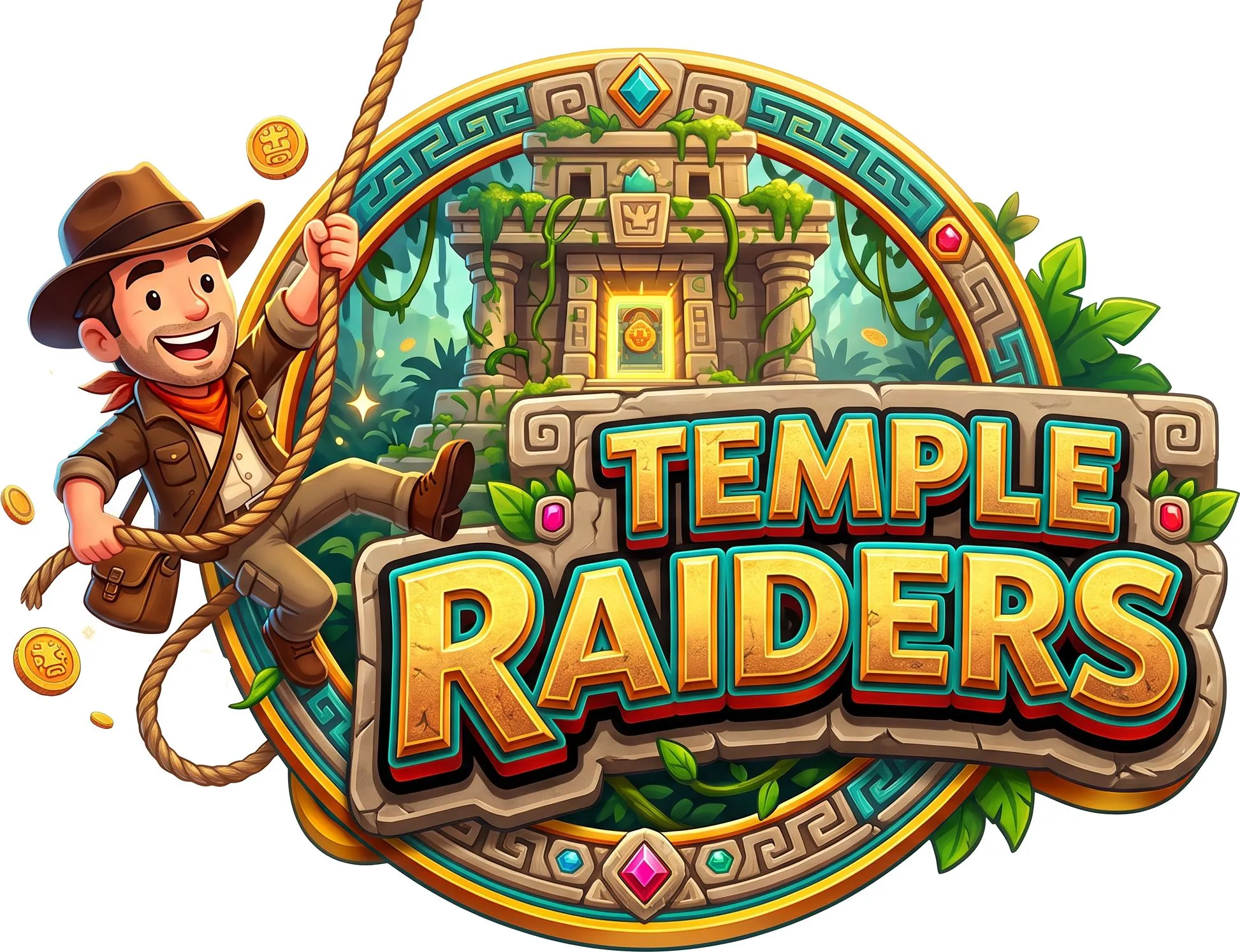 Temple Raiders logo art