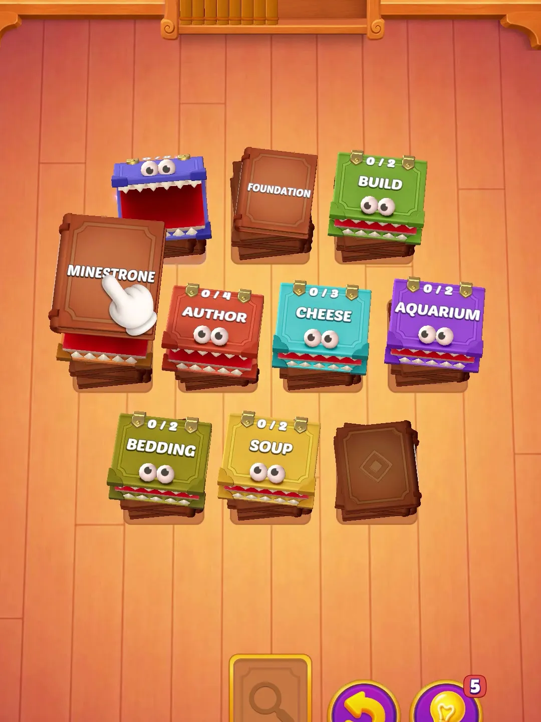 Book Sort gameplay