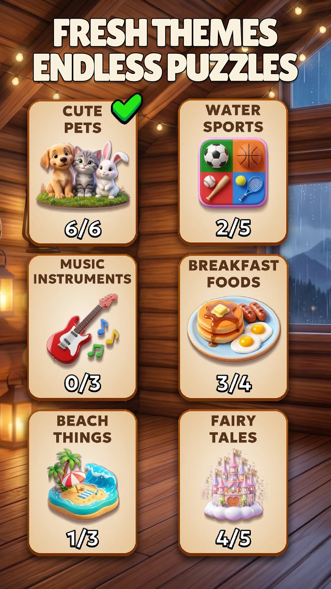 Store art: fresh themes, endless puzzles