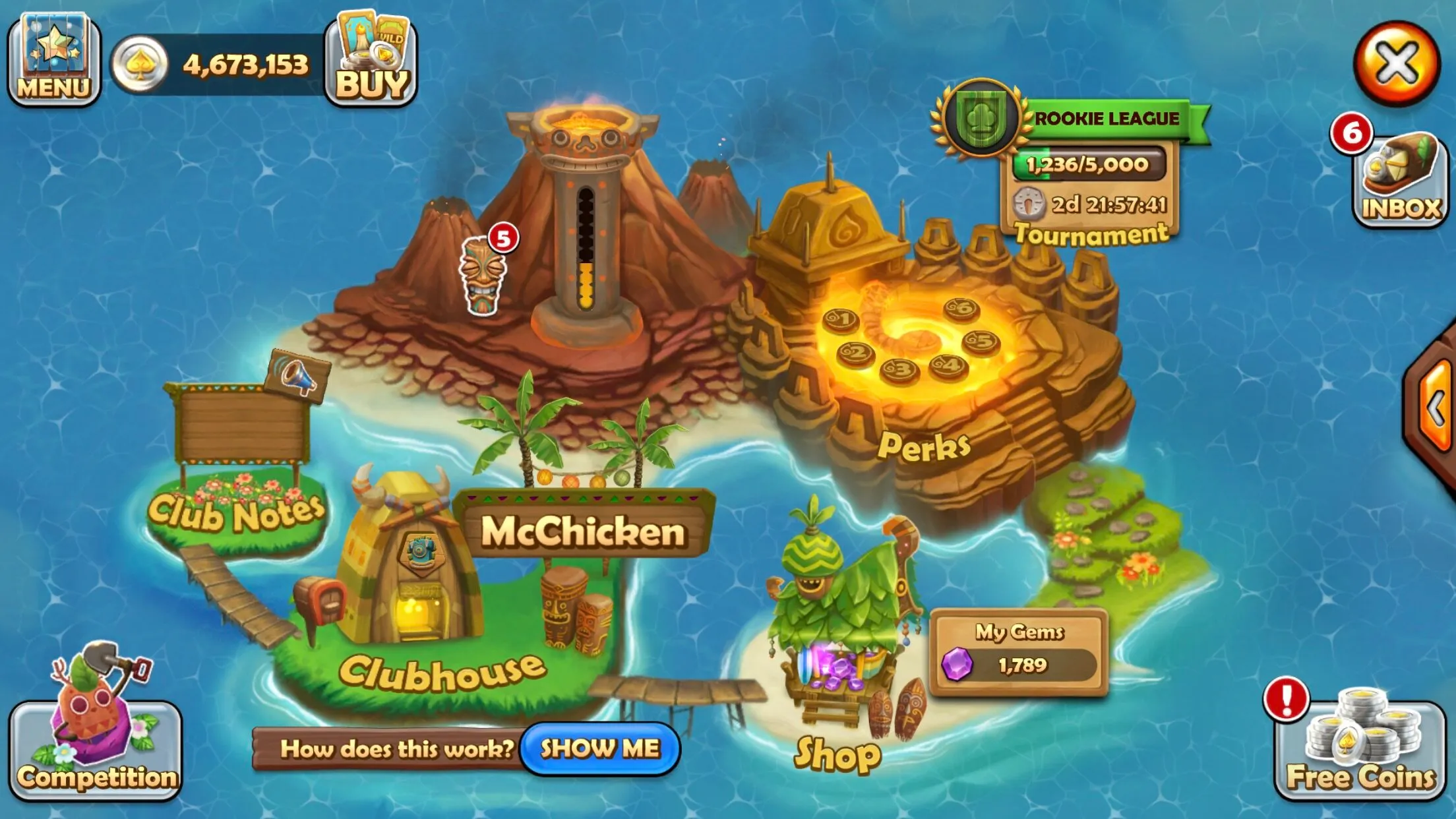 The Clubhouse island: Club Notes, Perks, Shop and more