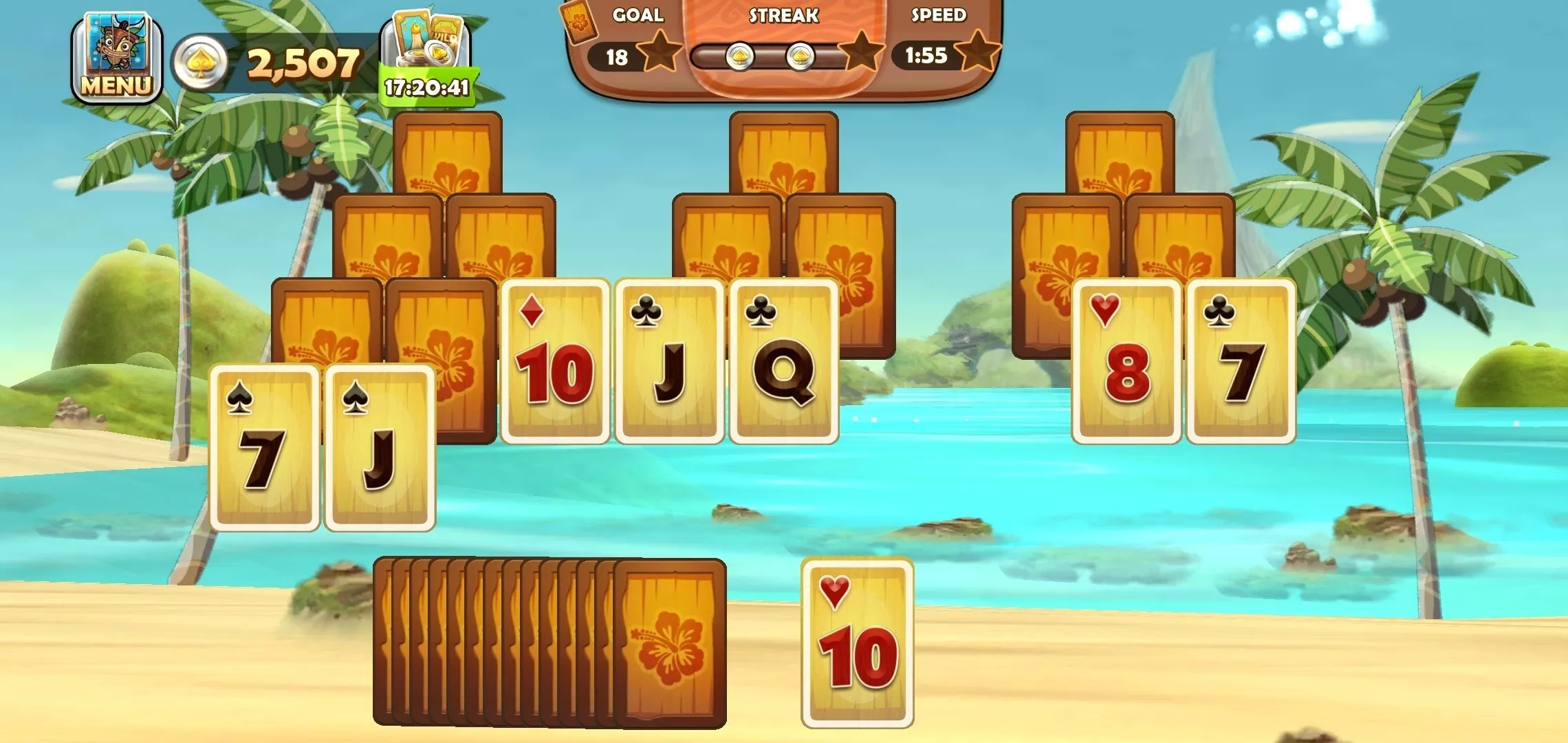 A beach level