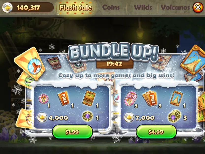 The redesigned TriPeaks shop